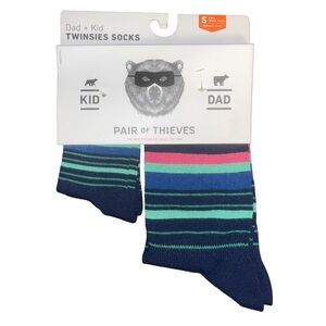 PAIR OF THIEVES TWINSIES SOCKS DAD + KID SET KIDS 18M-3YRS MEN 8-12 (NEW)